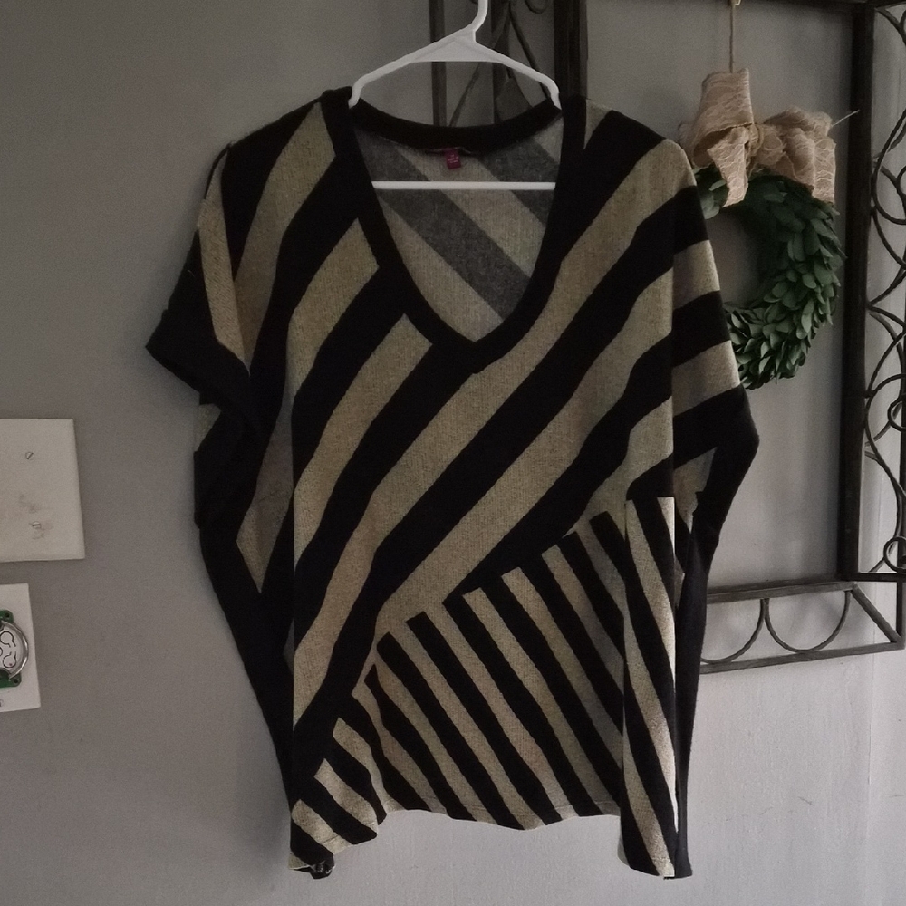 Striped V-Neck Top